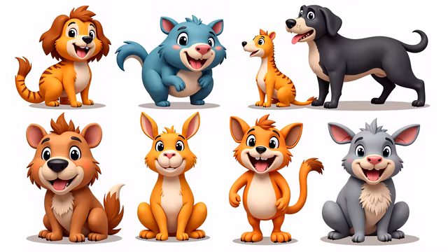 Cartoon Animal Friends
