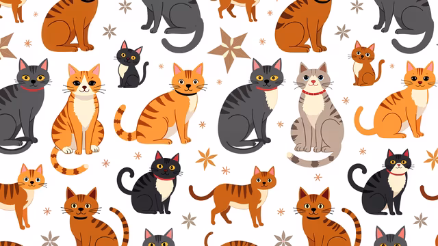 Cartoon Cats Pattern