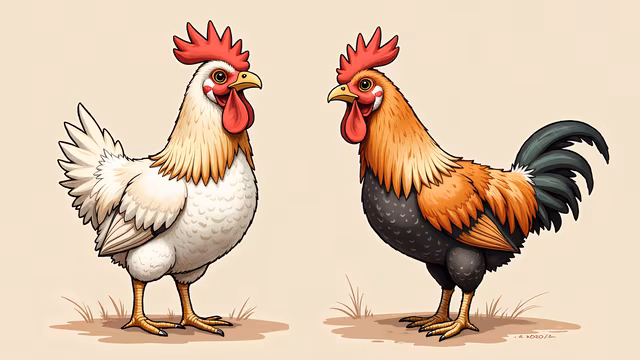 Cartoon Chickens