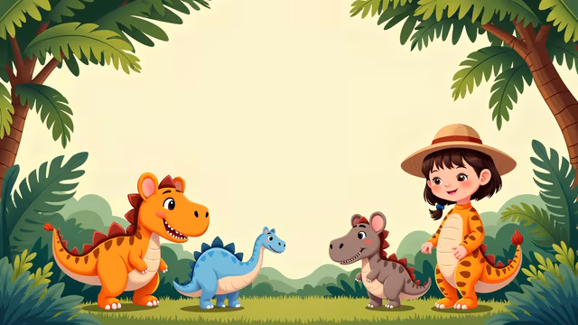 Cartoon Dinosaur Adventure