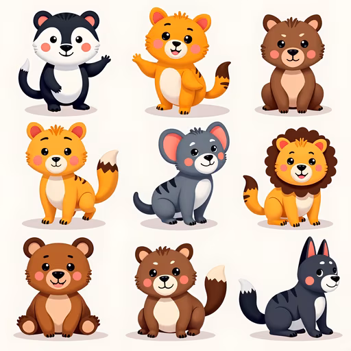 Cartoon Forest Animals