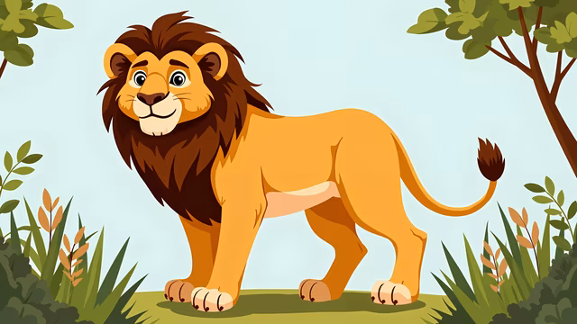 Cartoon Lion