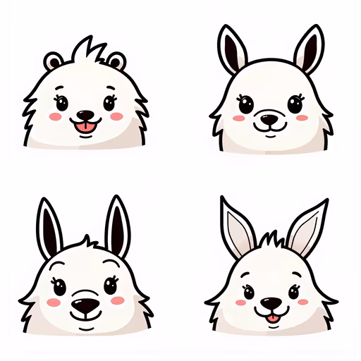 Cartoon Llamas