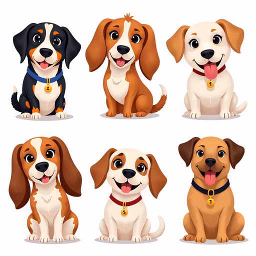 Cartoon Puppies
