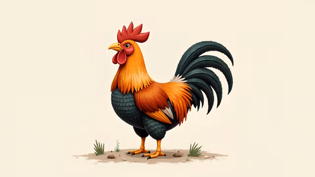 Cartoon Rooster