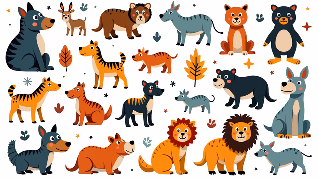 Cartoon Wildlife Collection