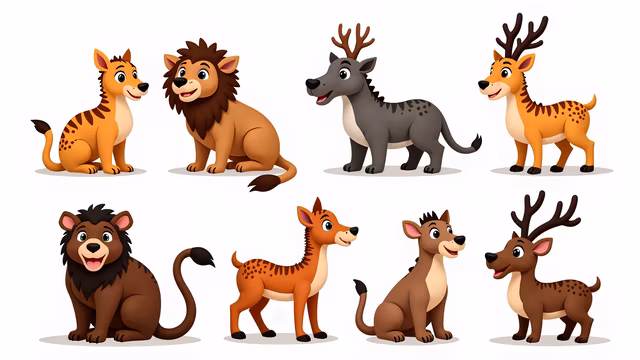 Cartoon Wildlife Collection