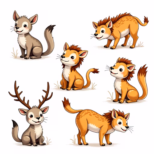 Cartoon Wildlife Friends