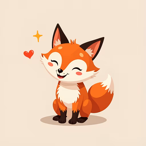 Cute Fox Illustration
