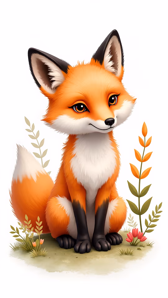 Cute Fox Illustration