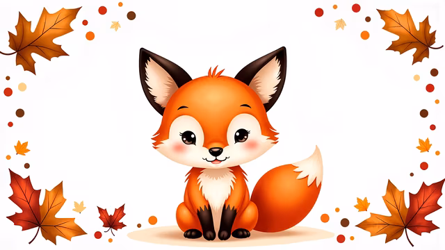 Cute Fox Illustration