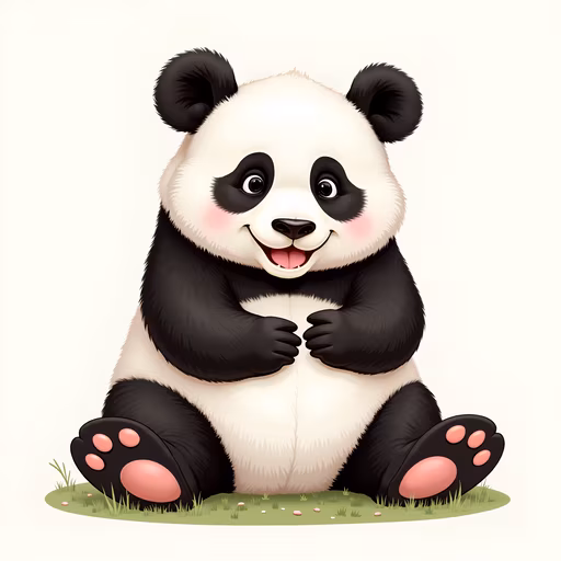 Cute Panda Illustration