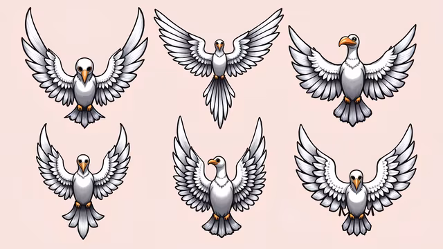 Flying Birds Illustration