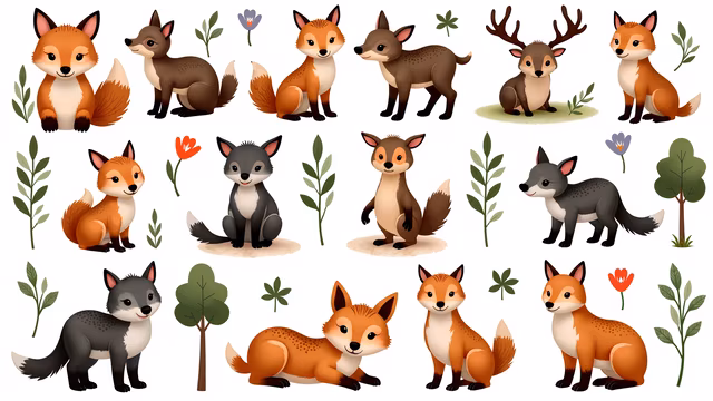 Forest Animals Illustration