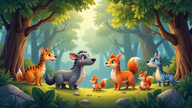 Forest Friends Illustration