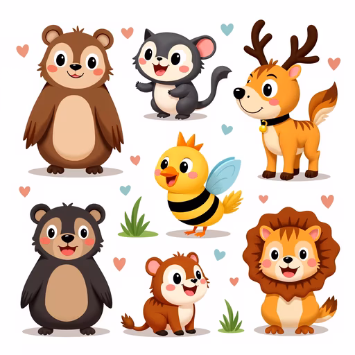 Forest Friends Illustration