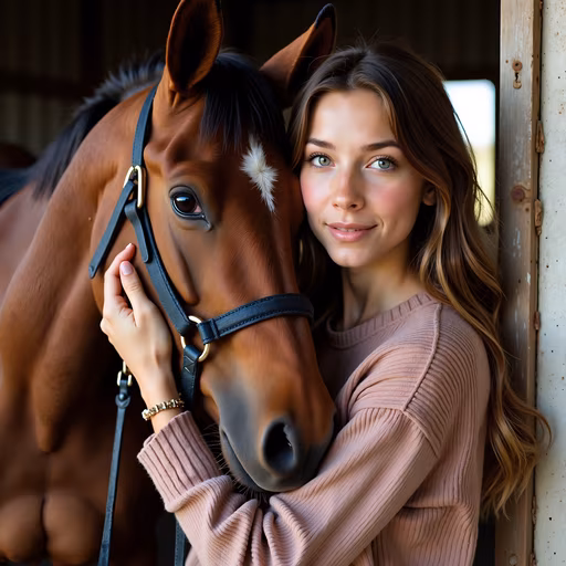 Girl and Horse