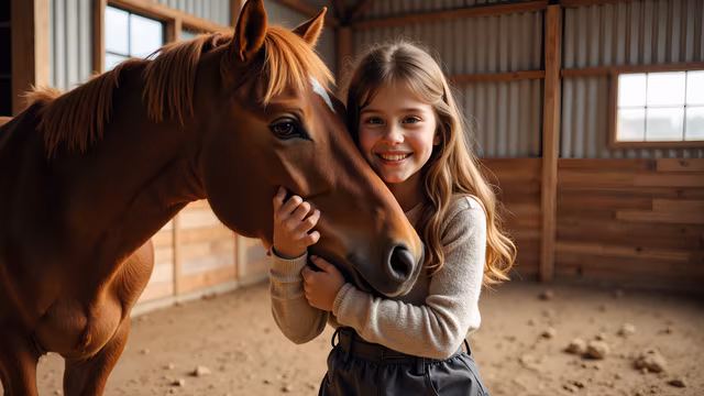 Girl and Horse