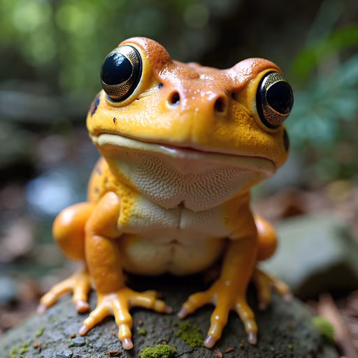 Golden Frog Portrait