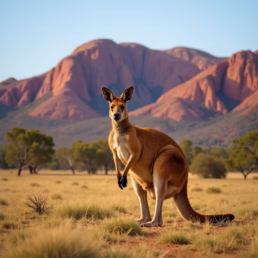 Kangaroo in the Australian Outback