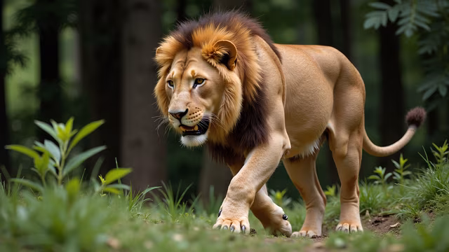 Majestic Lion in the Wild
