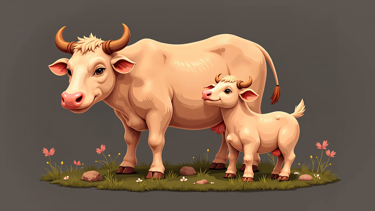 A heartwarming depiction of maternal love through soft pastels and gentle expressions.