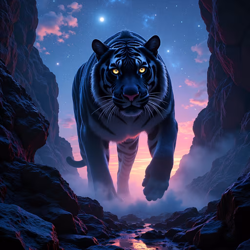 Mystical Tiger Illustration