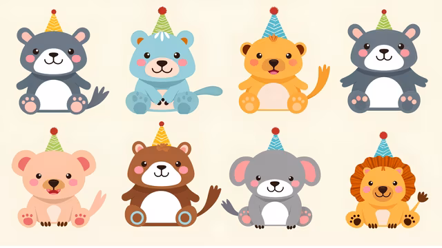 Party Animals Illustration