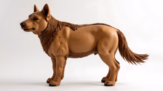 Realistic Dog Sculpture