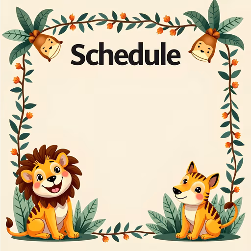 Schedule - Cartoon