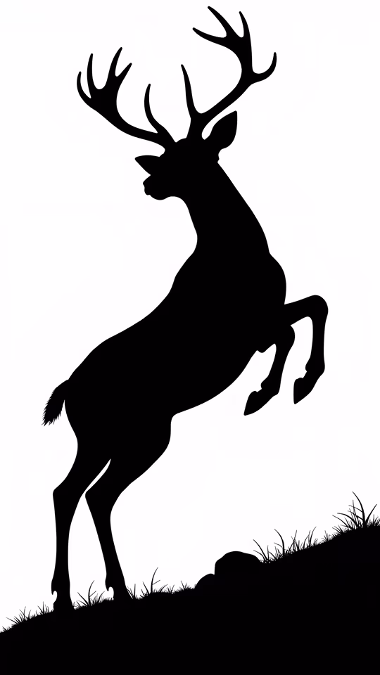 Silhouette of a Buck