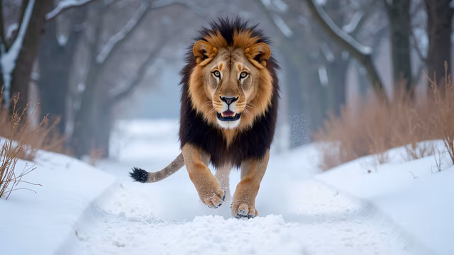 Snowy Lion