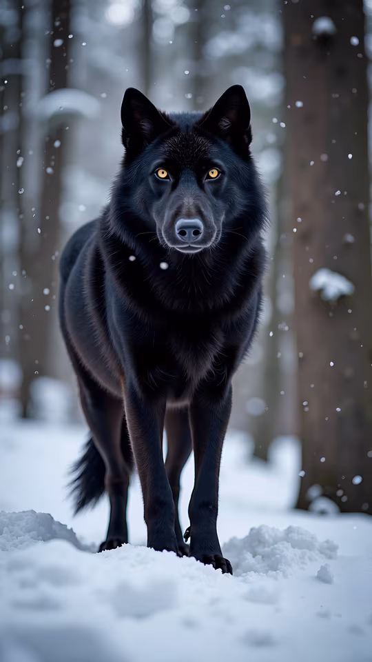 Snowy Wolf
