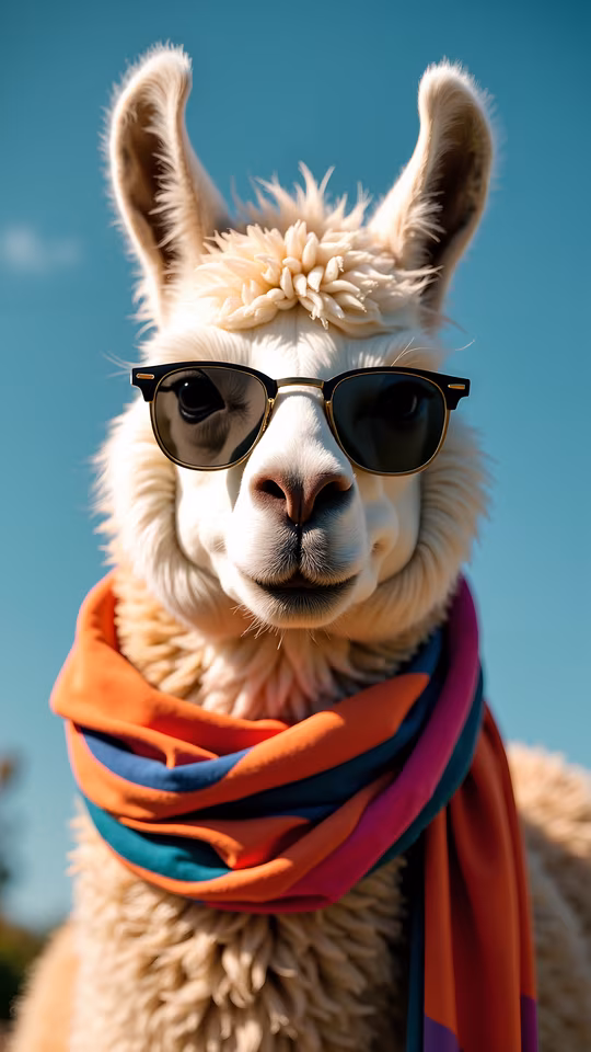 Stylish Llama