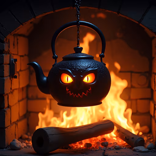 Teapot Jack-o'-lantern