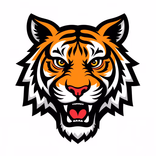 Tiger Head Illustration