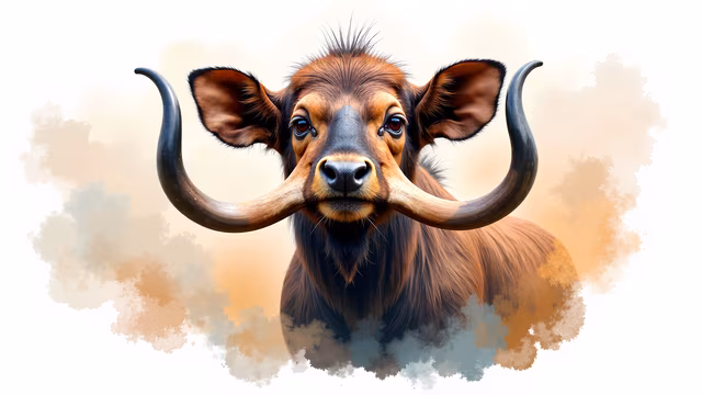 Watercolor Buffalo
