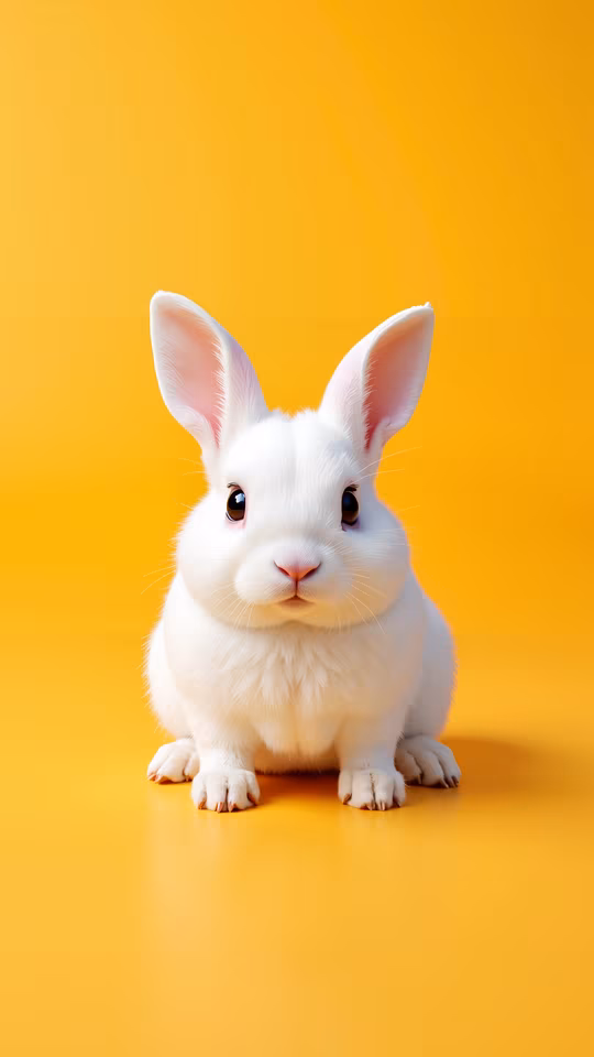 White Rabbit on Yellow