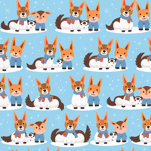 Winter Pals Illustration