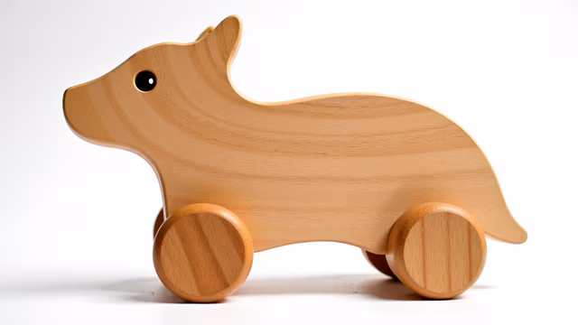 Wooden Piglet Toy