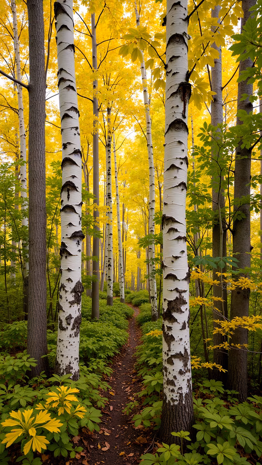 Autumn Birch Forest