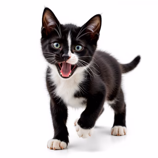 Black and White Kitten