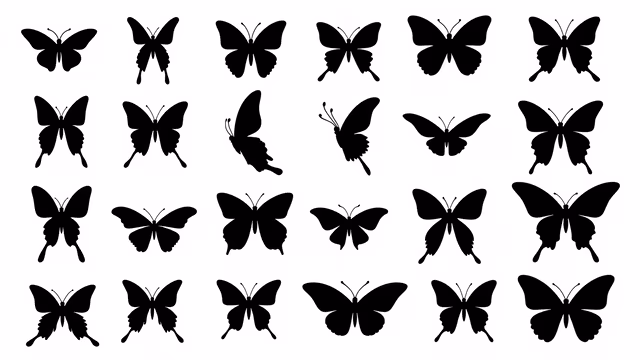 Butterfly Silhouettes