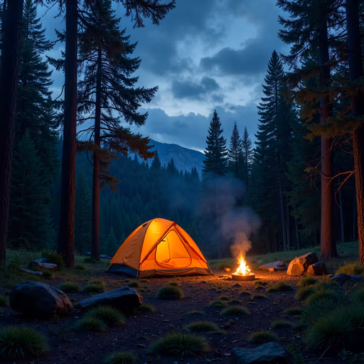 Campfire in the Woods