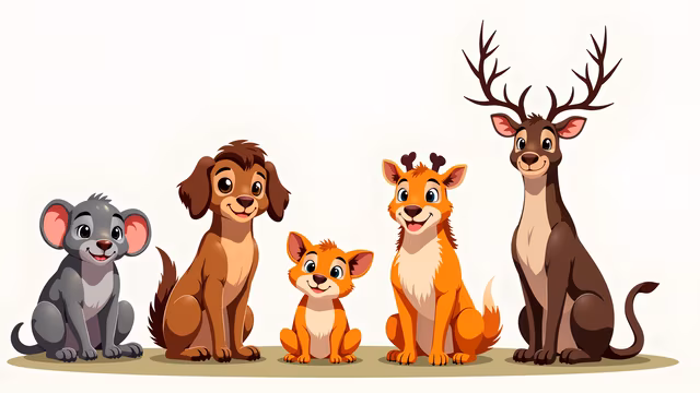 Cartoon Animal Friends