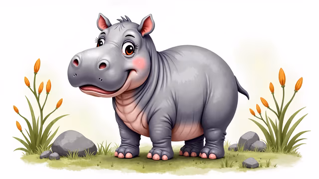 Cartoon Hippo
