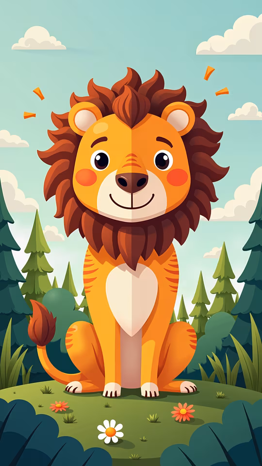 Cartoon Lion