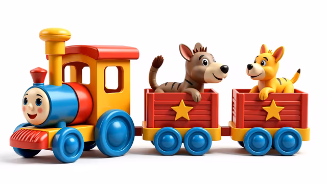 Colorful Cartoon Train