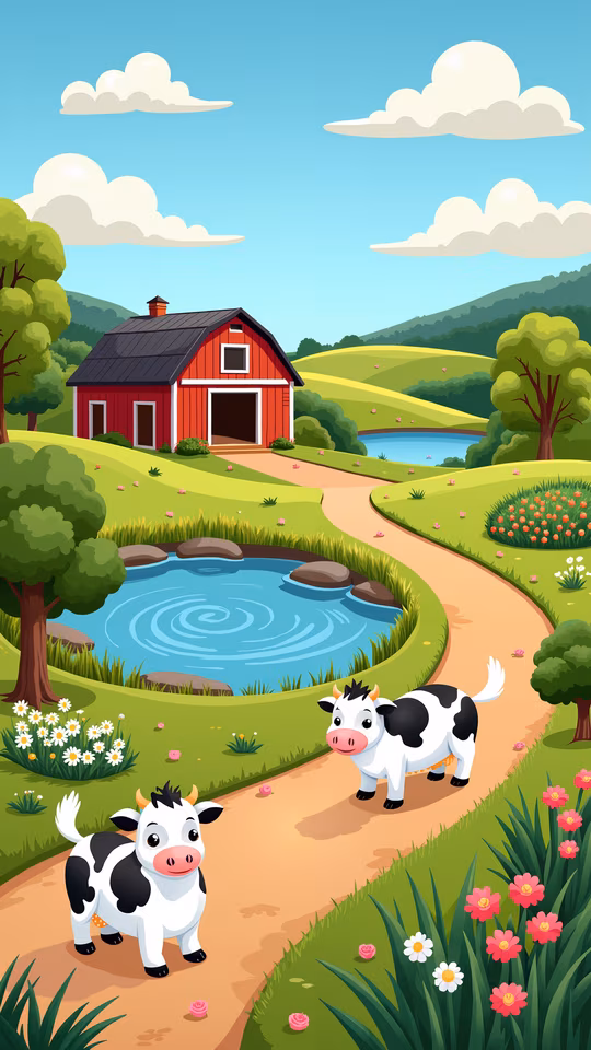 Cows on the Path