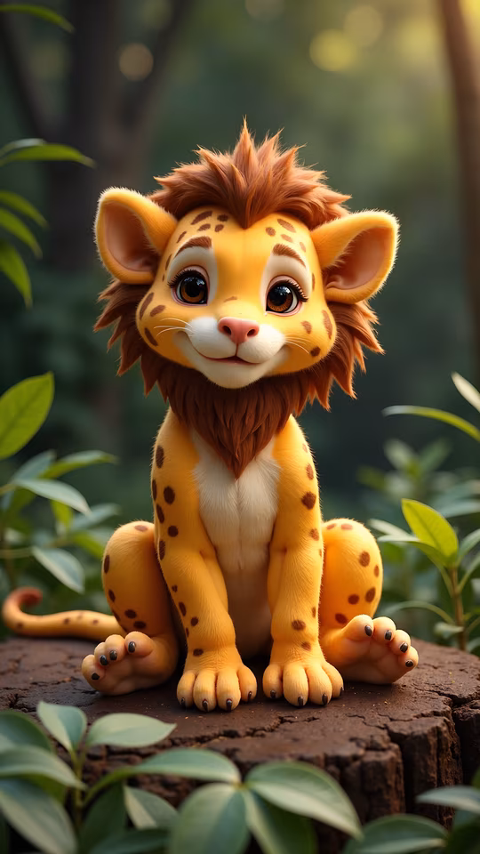 Cute Cartoon Lion